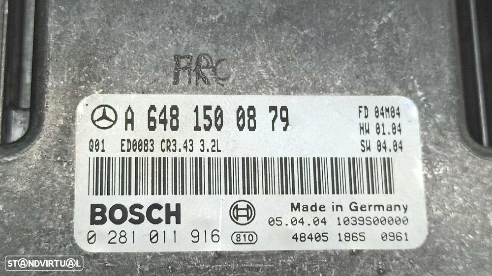 CENTRALINA DO MOTOR UCE MERCEDES CLASE E (W211) BERLINA E 320 CDI (211.026) - 3