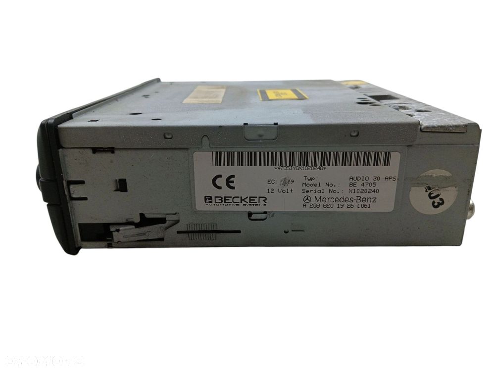 RADIO CD MERCEDES A W168 (1997-2001) 1.6 102KM A2088201926 - 4