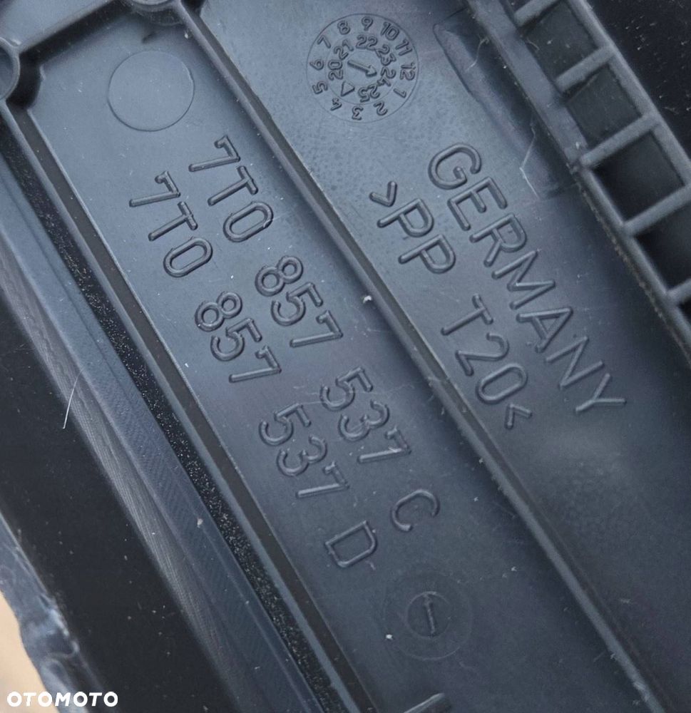 volkswagen multivan listwa błotnika przedniego przód strona lewa 7t0857537c - 2