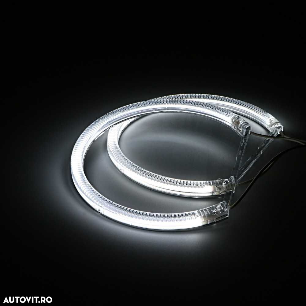 Inele Angel Eyes CCFL BMW seria 3 (E46) far fara lupa sau cu lupa. - 4
