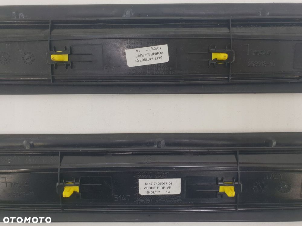 BMW F30 330E LISTWA PROGOWA PRZÓD E-DRIVE 7407967 L+P KOMPLET - 3