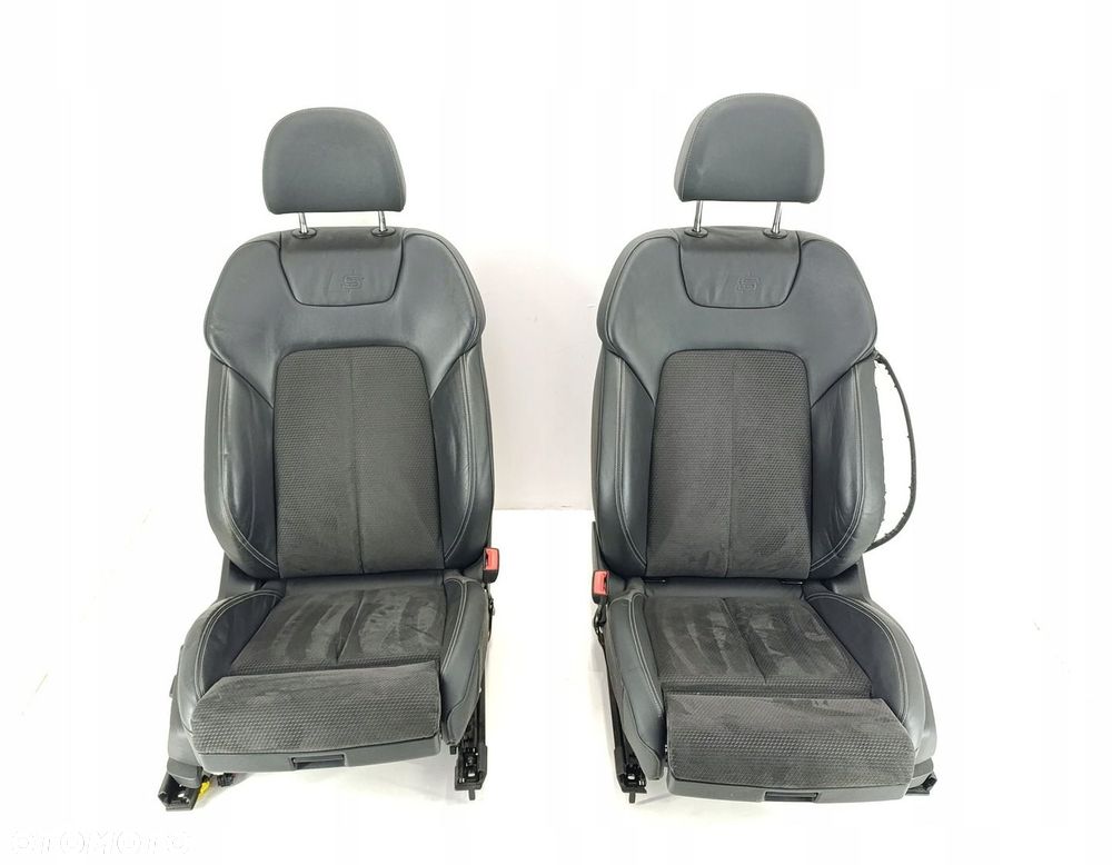 FOTELE KANAPA KOMPLET AUDI A7 C8 4K S-LINE SKÓRA-ALCANTARA - 1