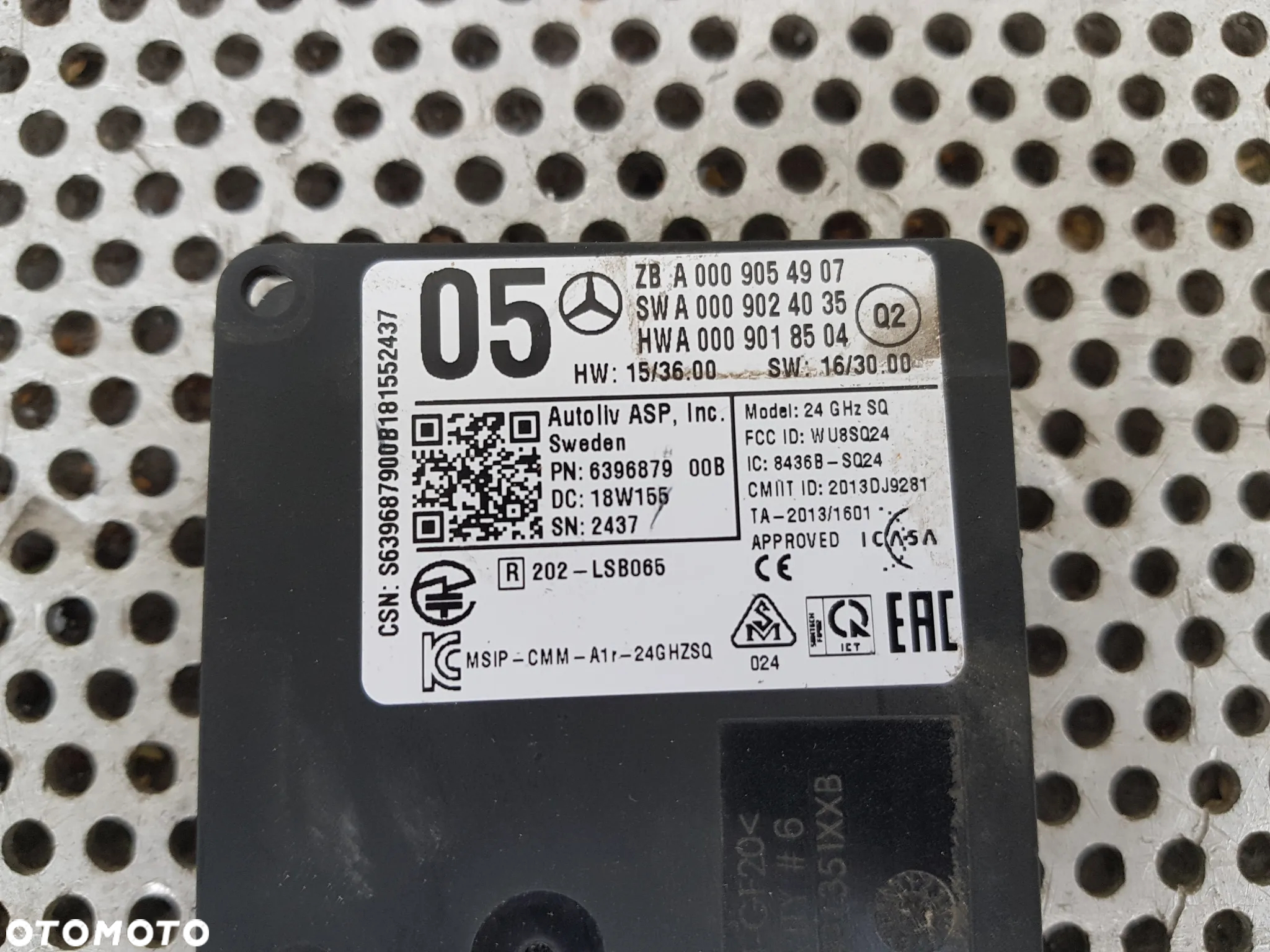 Mercedes W117 CLA W156 GLA W176 A Radar Distronic Sensor Czujnik - 2