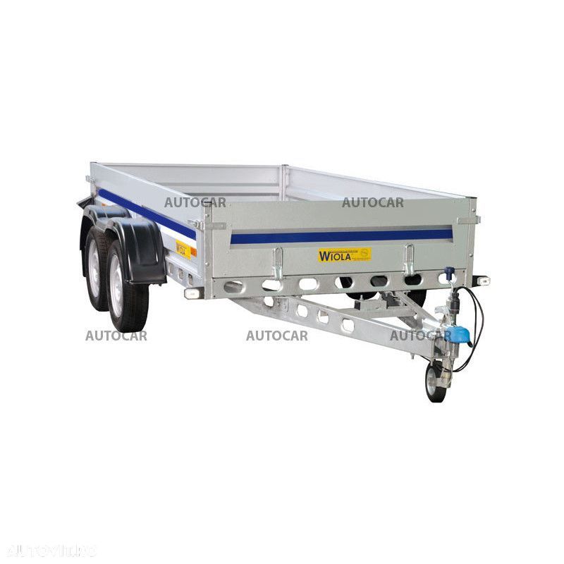 Wiola Remorca noua Autocar cu ax dublu fara sistem de franare, de 750 kg in acte , sasiu intarit 2540x1320 - 1