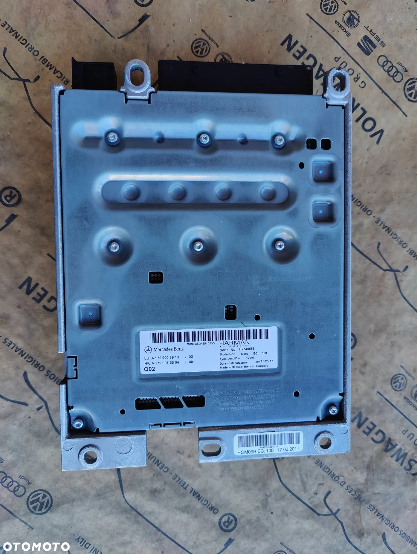 MERCEDES CLA W117 WZMACNIACZ AUDIO HARMAN A1729003913 - 2