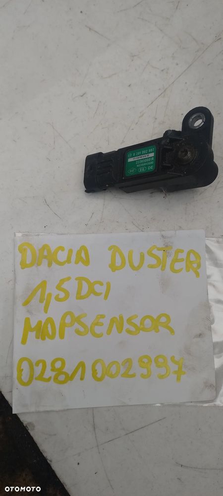 DACIA DUSTER I 1,5dci Renault mapsensor 0281002997 - 1