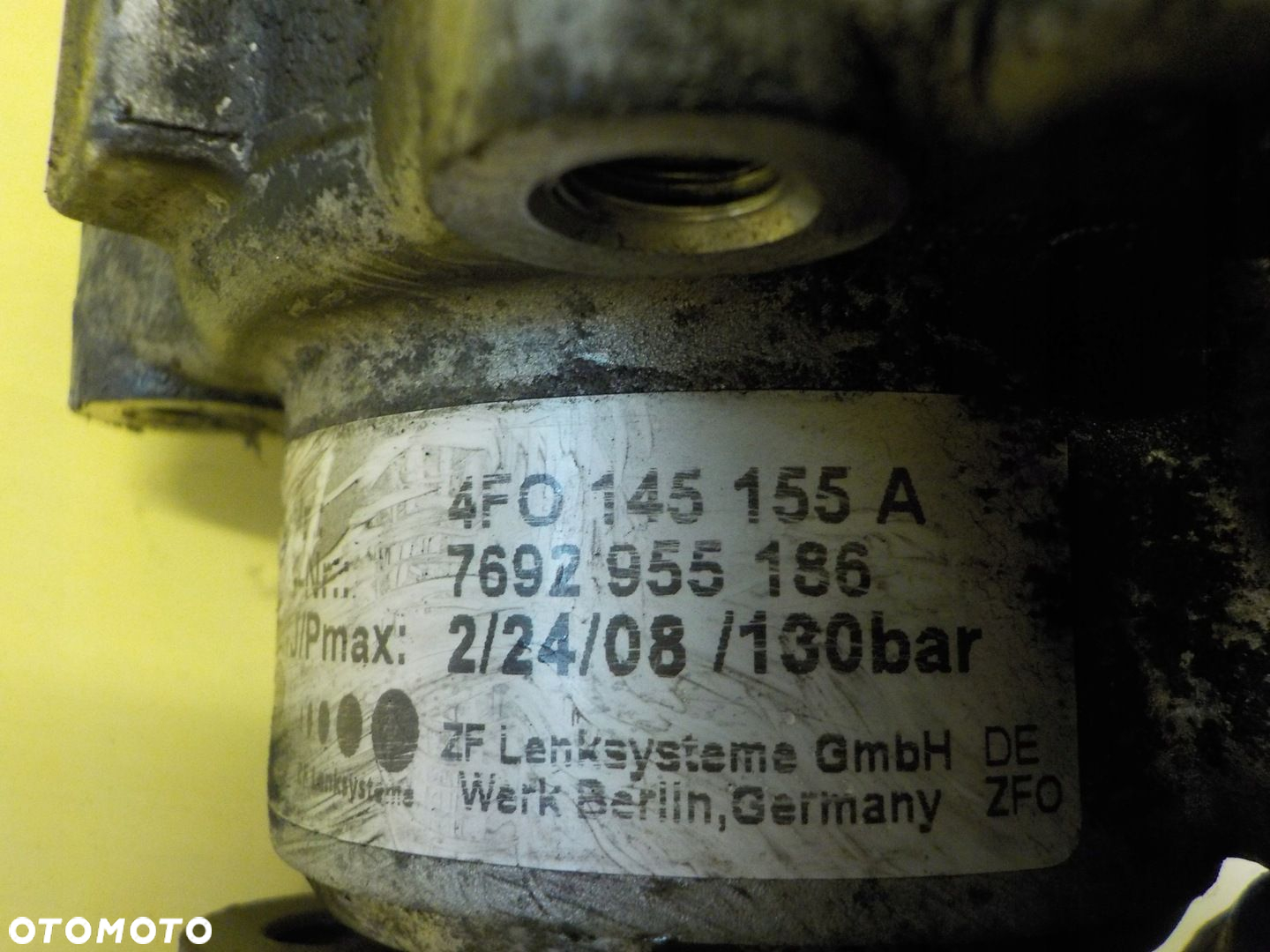 AUDI A6 C6 A4 B7 2.7 TDI 08r 180KM BPP pompa wspomagania 4F0145155A - 5