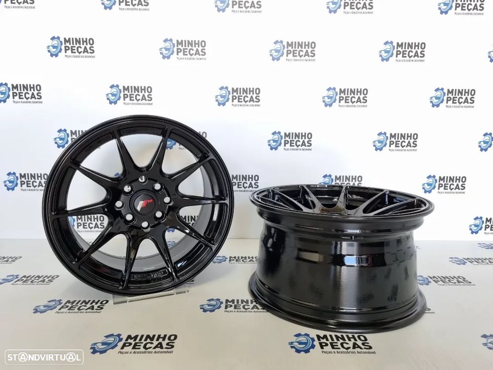 Jantes Japan Racing (JR11) em 15 Preto Brilho - 4