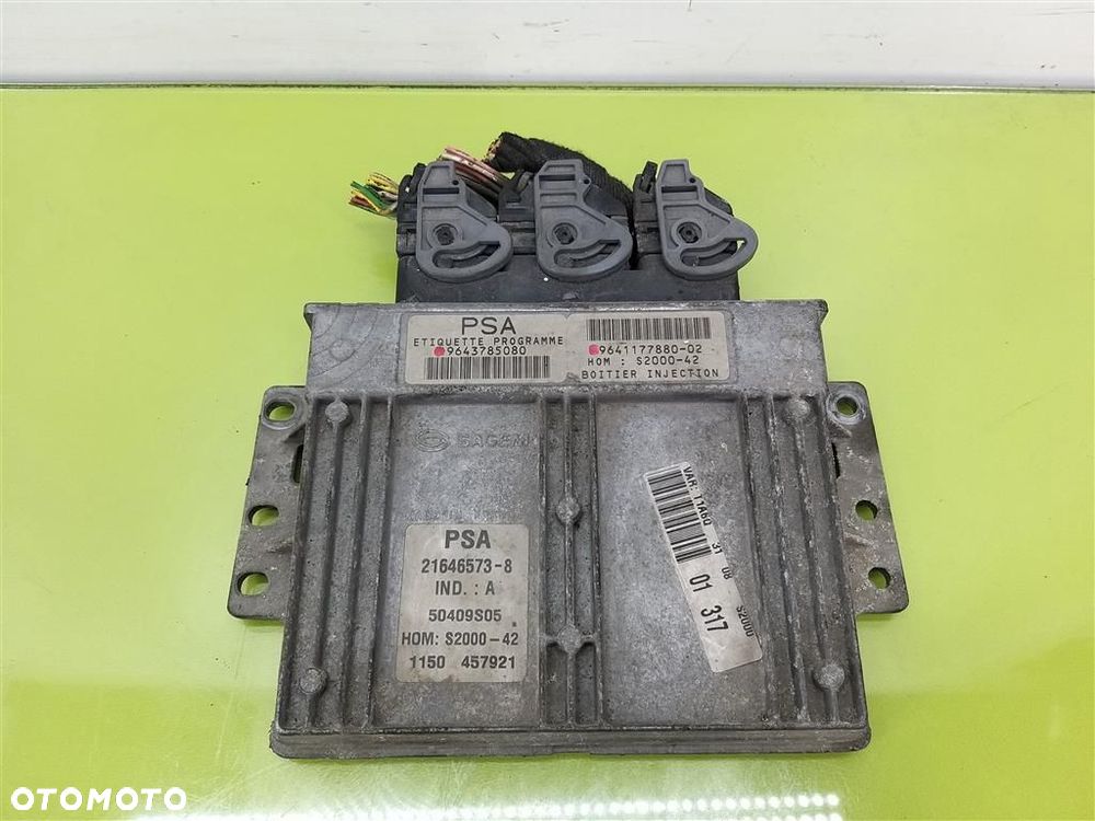 Komputer sterownik silnika Peugeot 206 1998-2009 1,4 BENZYNA 9643785080 - 1