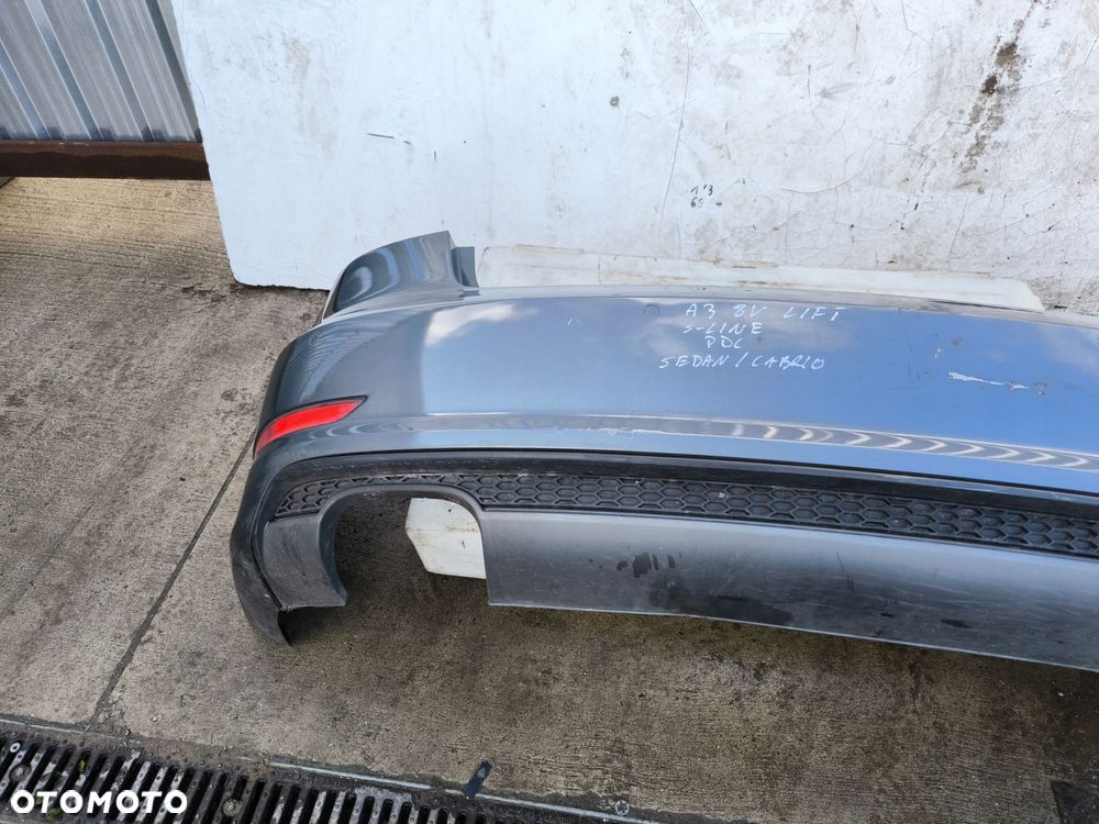 ZDERZAK TYŁ AUDI A3 8V SEDAN CABRIO PDC LZ7S ORYGINAŁ KOMPLETNY ! - 16