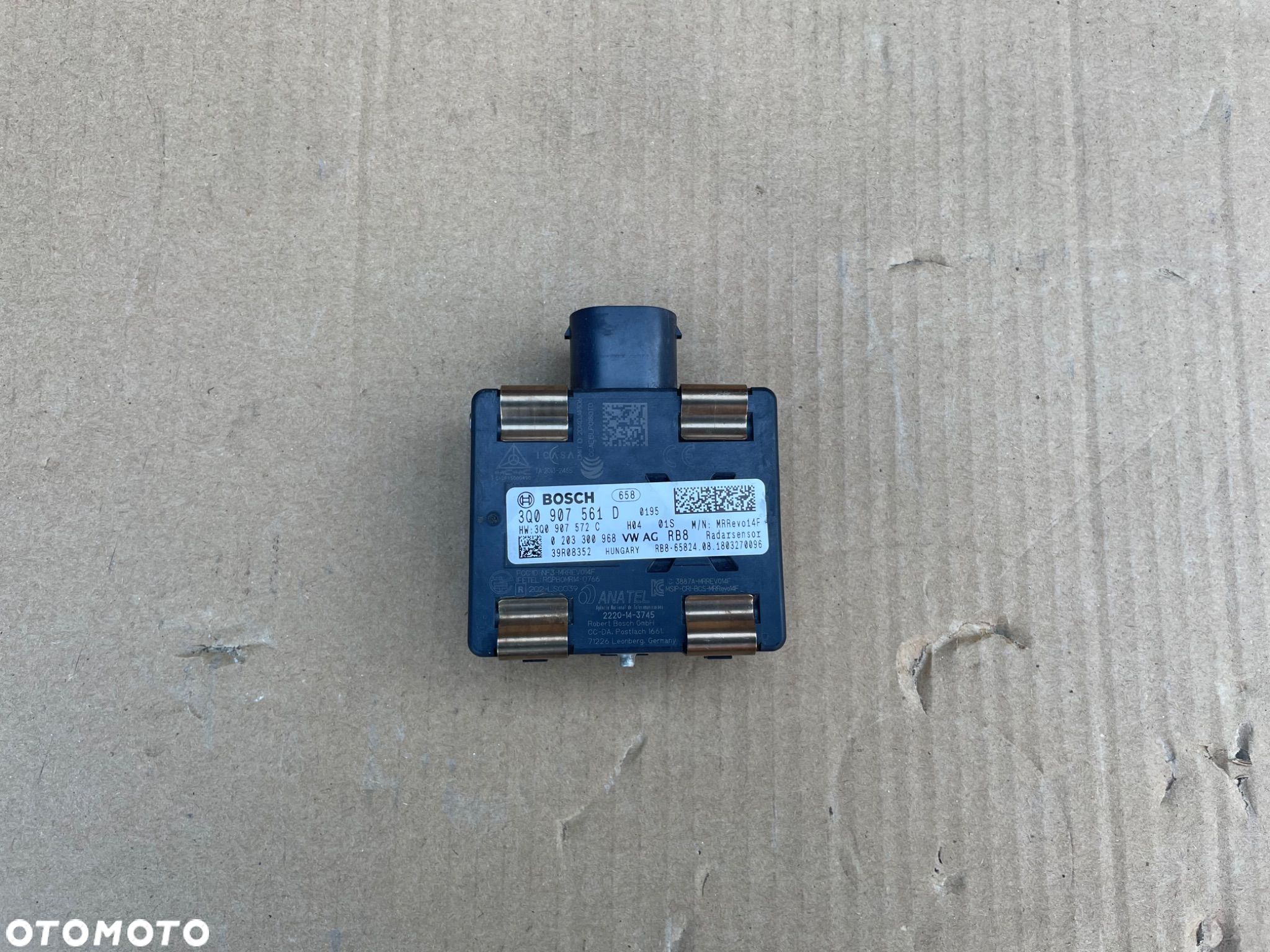VW PASSAT B8 RADAR DISTRONIC 3Q0907561D 3Q0907572C AUDI VW SKODA SEAT - 1