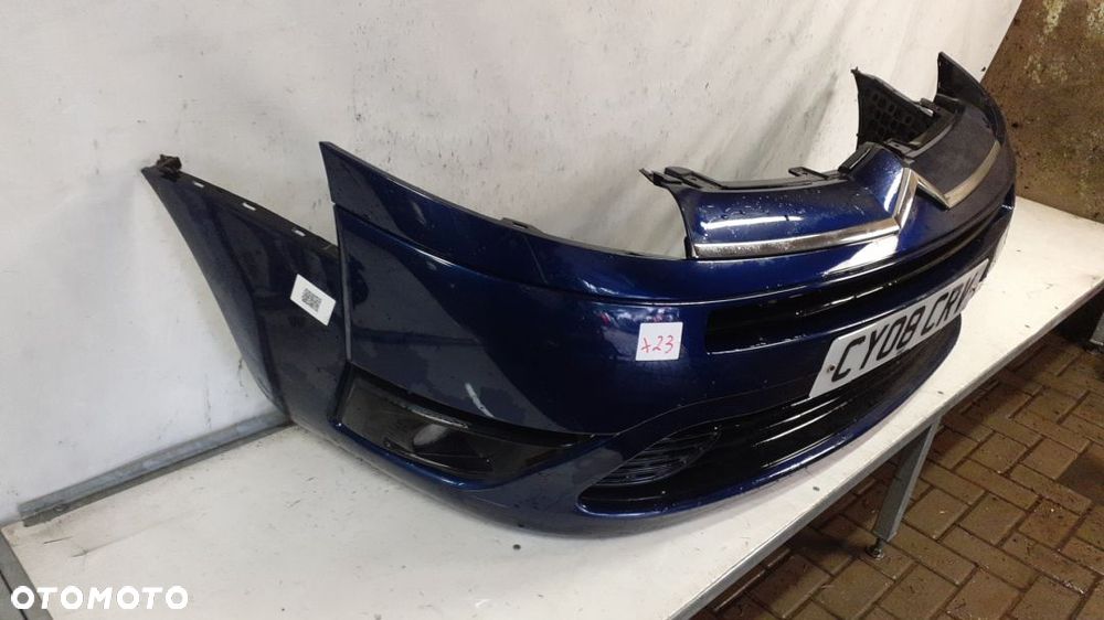 + ZDERZAK PRZÓD PRZEDNI DO CITROEN C4 GRAND PICASSO VTR EGED GRANATOWY HALOGENY - 2