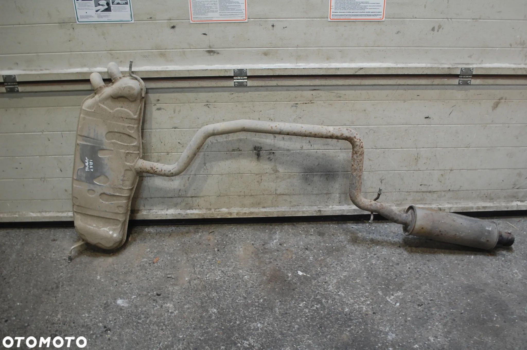 TŁUMIK RURA WYDECHOWA KOŃCOWY + ŚRODKOWY 1K0253611 VW TOURAN I 1.9 TDI CADDY - 1