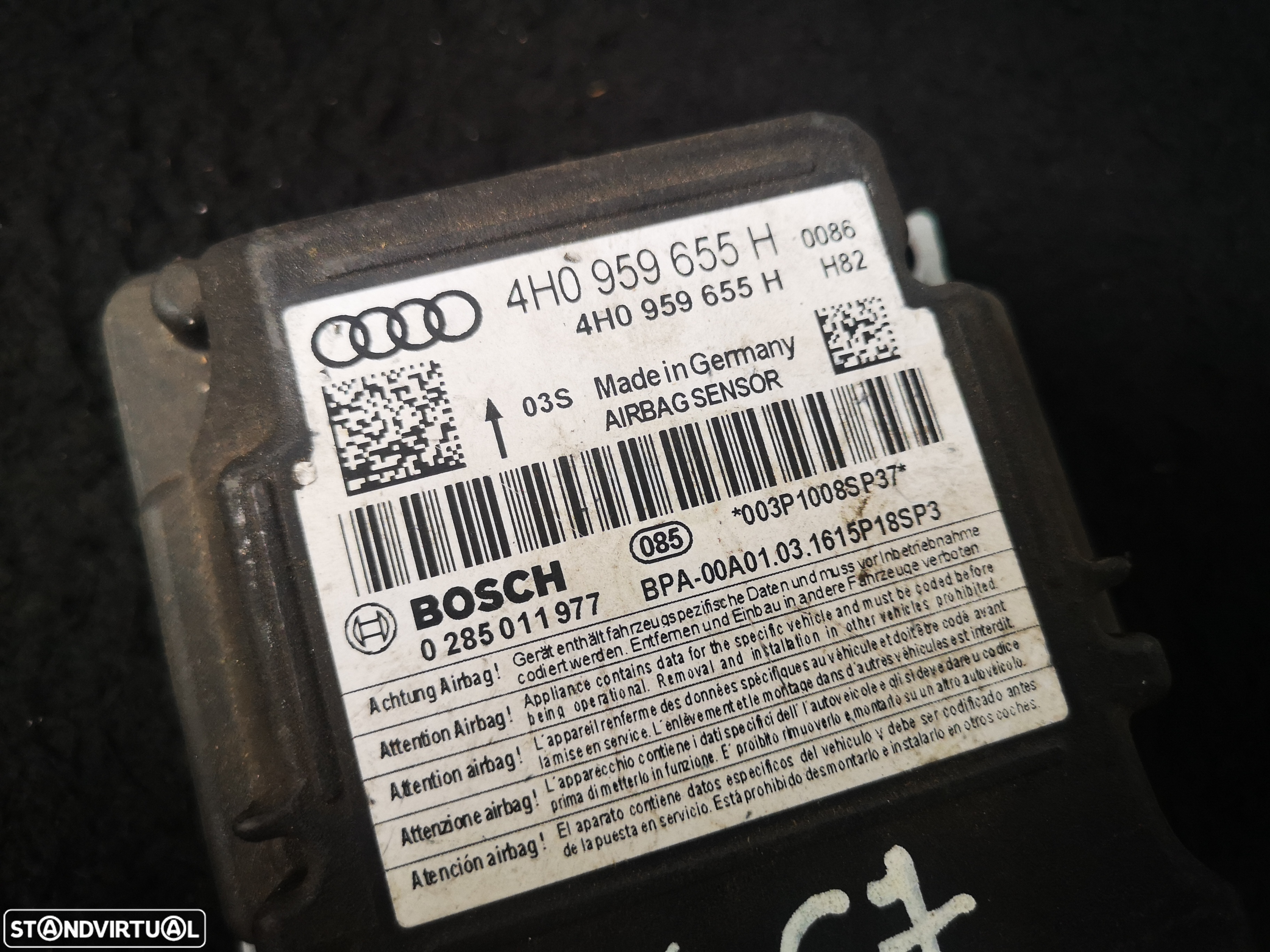 Centralina de airbag audi a6 A7 C7 a8 d4 2011+ - 3