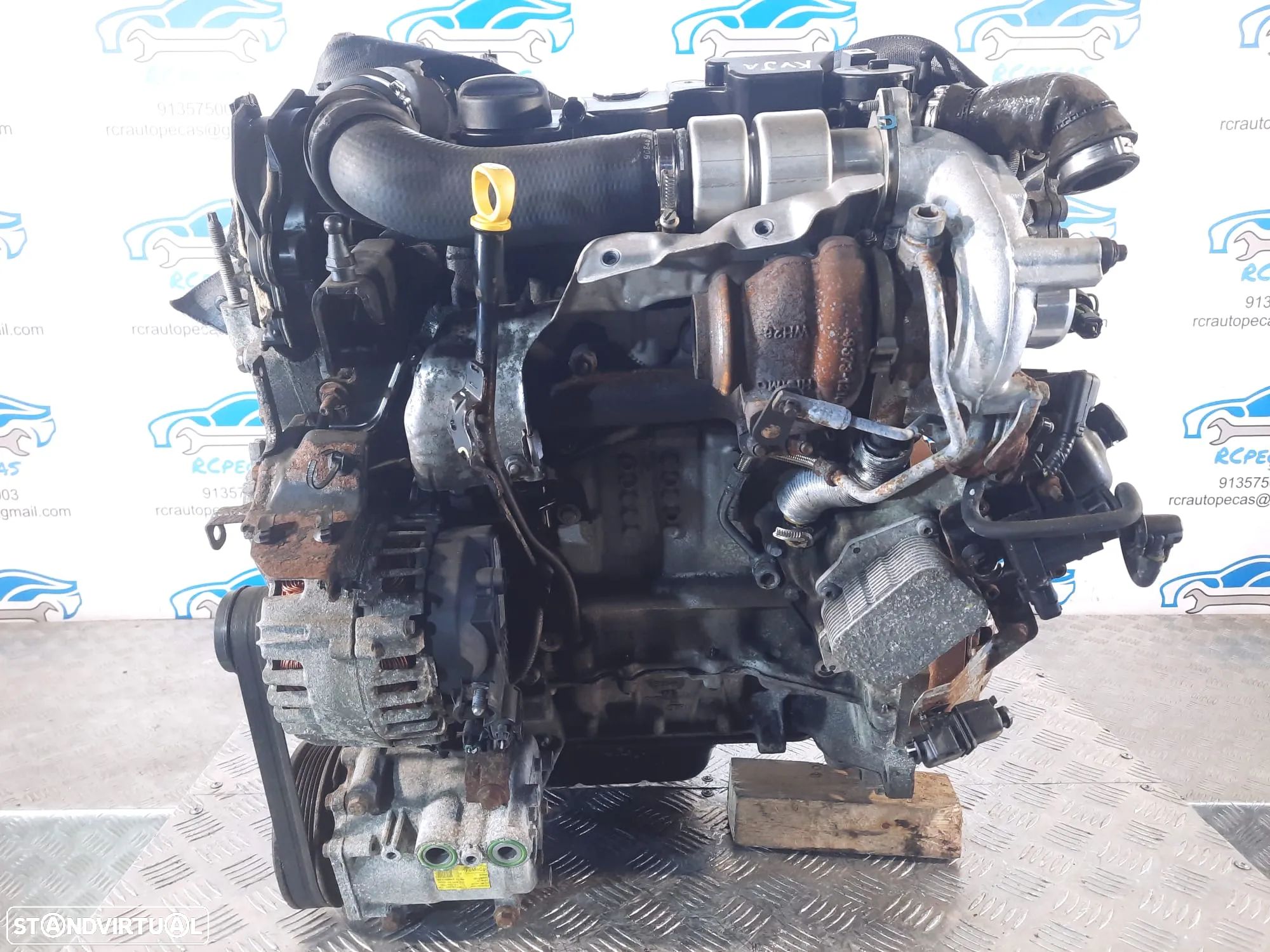 MOTOR COMPLETO 1.4 TDCI 8V 70CV KVJA FORD FIESTA V 5 MK5 FIESTA VI 6 MK6 MOTOR ARRANQUE BIMASSA ALTERNADOR COMPRESSOR AR CONDICIONADO BOMBA DIRECAO DIREÇÃO TURBO INJETOR INJETORES - 1