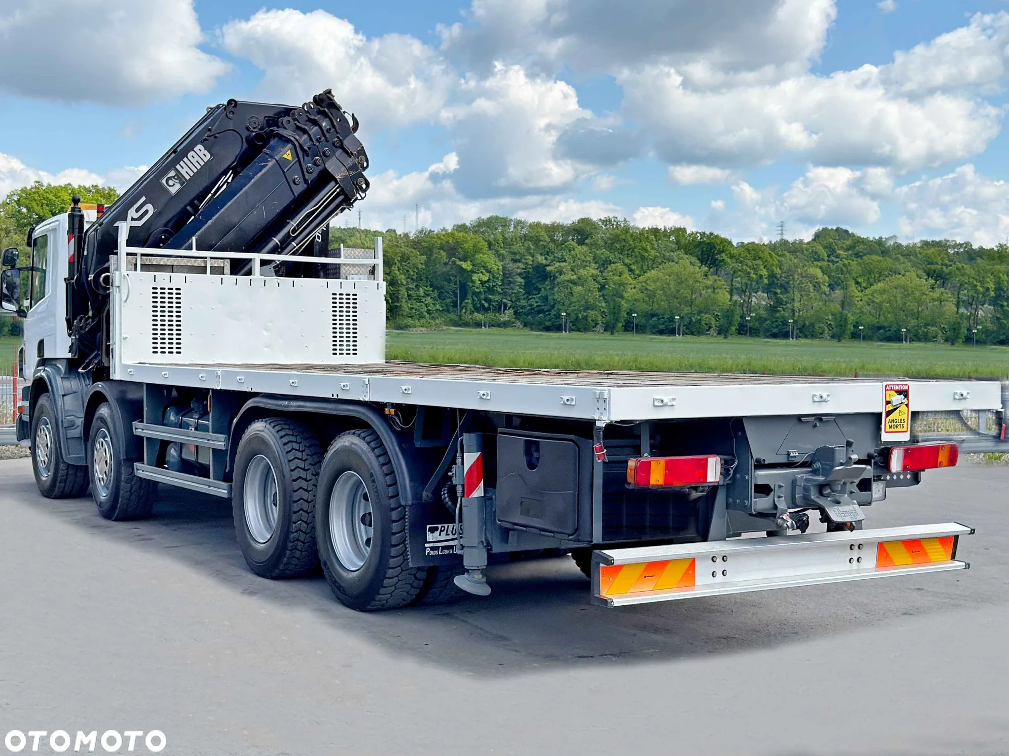 Scania P 420 * PLATFORMA 7,00 m * HIAB 600 EP - 5 + PILOT * 8x4 * STAN BDB - 7