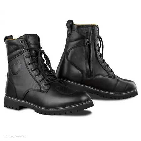 Motocyklowe skórzane buty SHIMA THOMSON BLACK - 1