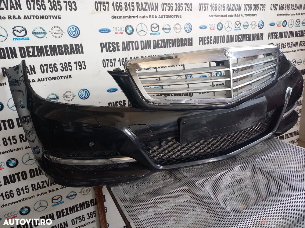 Bara Fata Completa Mercedes C Class W204 Facelift An 2011-2012-2013-2014-2015 Cu Spalatoare Far Si - 9