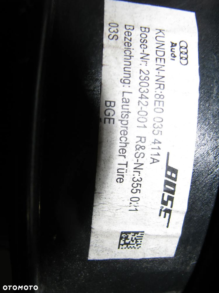 GŁOŚNIK DRZWI PRZÓ AUDI A4 B7 A3 BOSE 8E0035411A - 4