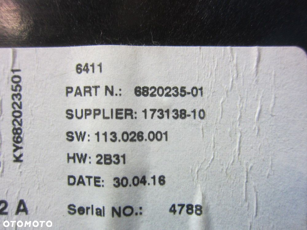 BMW X1 F48 F20 F30 F46 MODUŁ STEROWNIK UKŁADU KLIMATYZACJI 9874189 6820235 - 7