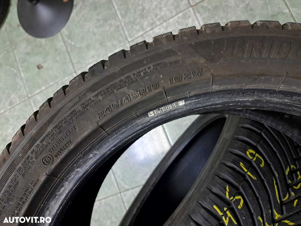 * 2 anvelope 245/45 R19 Bridgestone 4 sezoane - 8