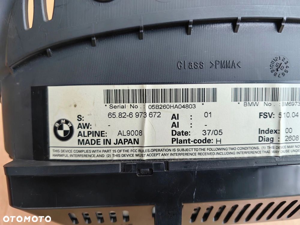 Wyświetlacz monitor nawigacji radia BMW 3 e90 e91 e92 e93 6973672 - 4