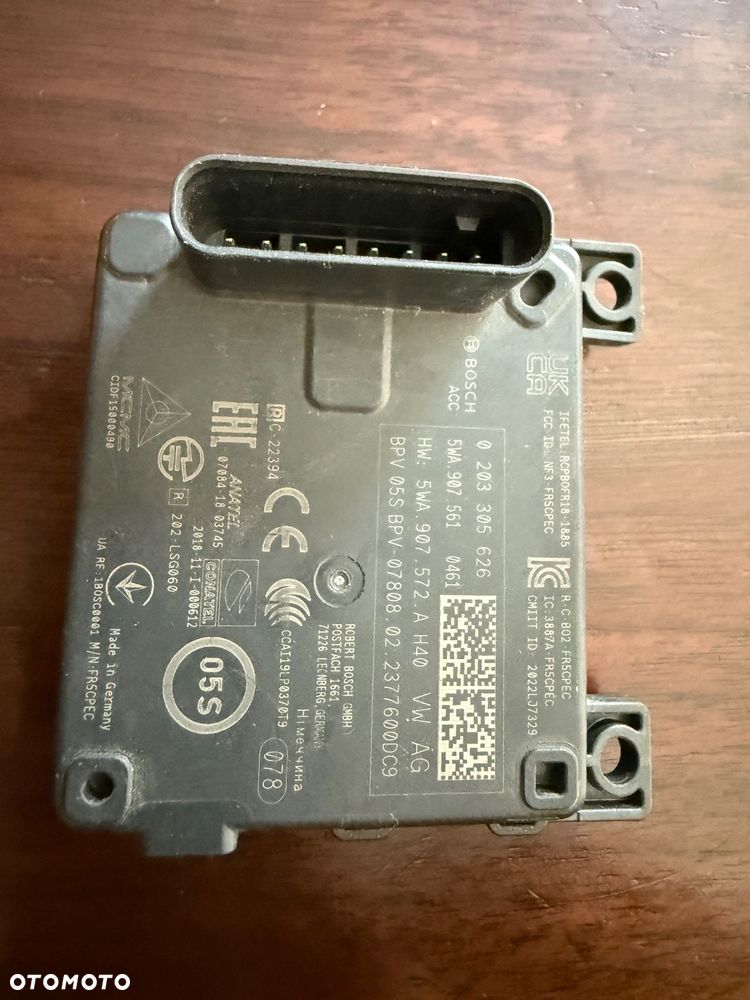 Radar distronic czujnik ACC VW AUDI SKODA SEAT 5WA907561 HW. 5WA907572A - 2