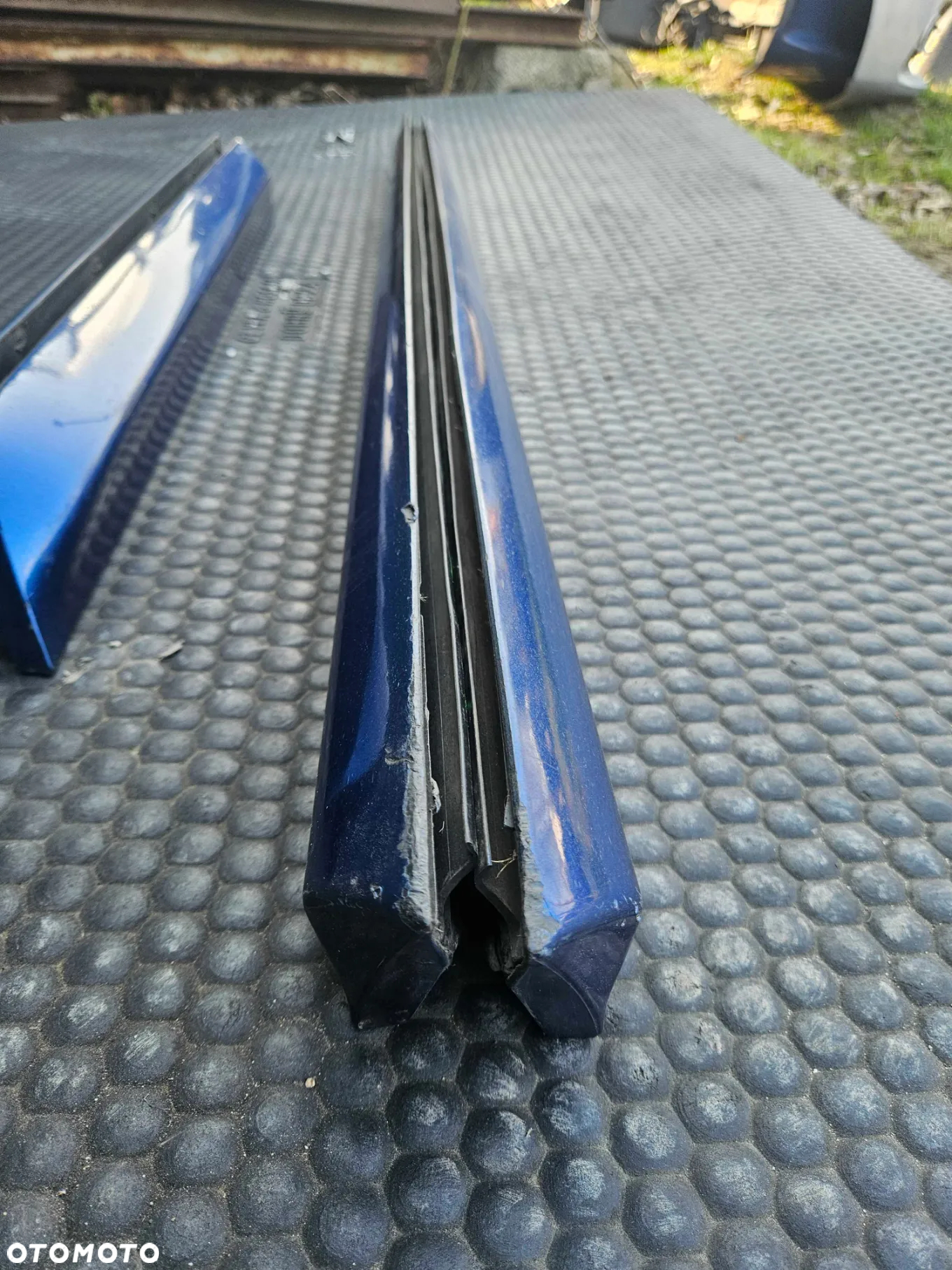 Listwa Listwy Drzwi S-Line Dolne Niebieskie Komplet Audi A4 B6 B7 Oryginalne - 37