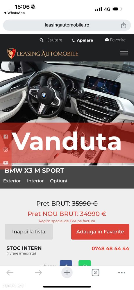 BMW X3 xDrive20d AT M Sport - 22