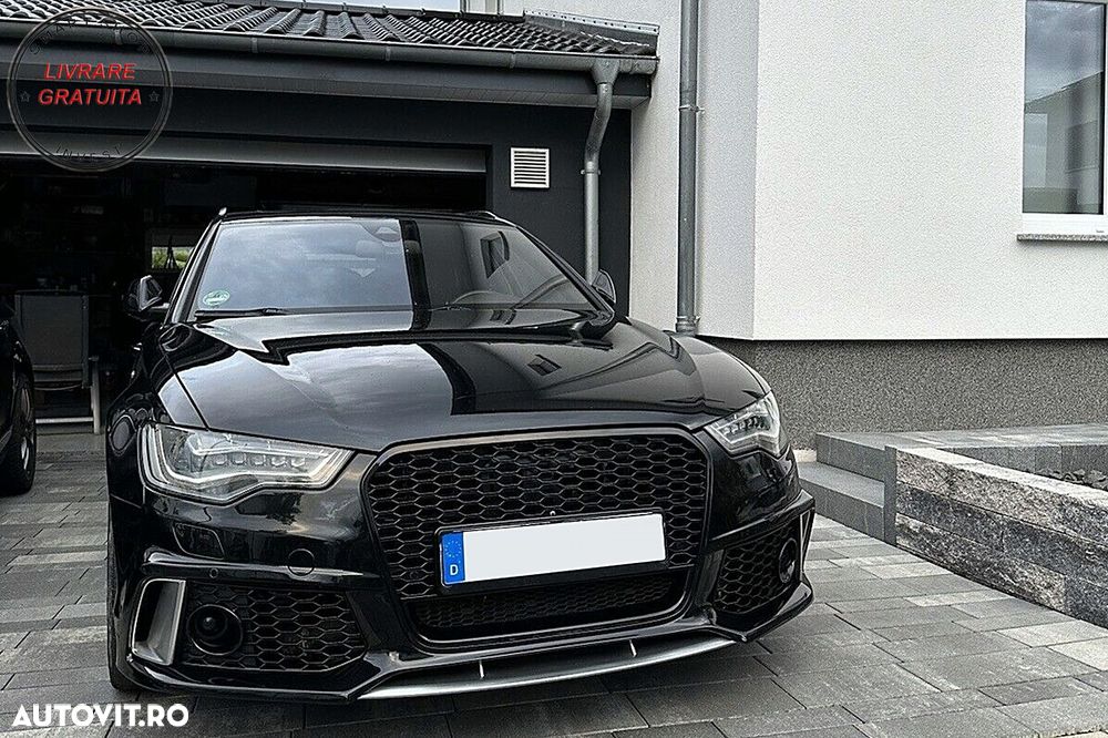 Bara Fata cu Grila Centrala Audi A6 C7 4G Pre Facelift (2011-2015) RS6 Design- livrare gratuita - 11