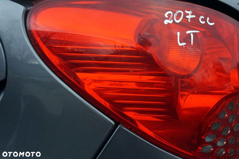 LAMPA TYLNA LEWA 207 CC CABRIO 6350CE PEUGEOT 2007-2009 - 2