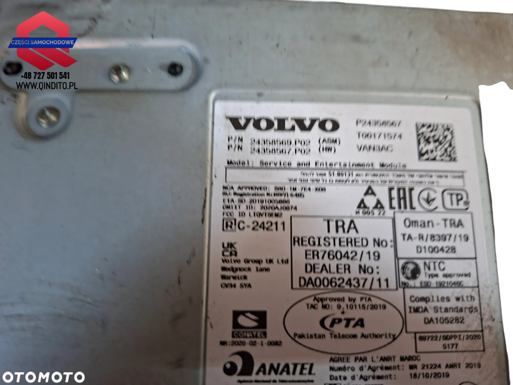 STEROWNIK MODUŁ RADIA GPS GSM VOLVO FH4 24358567 - 3