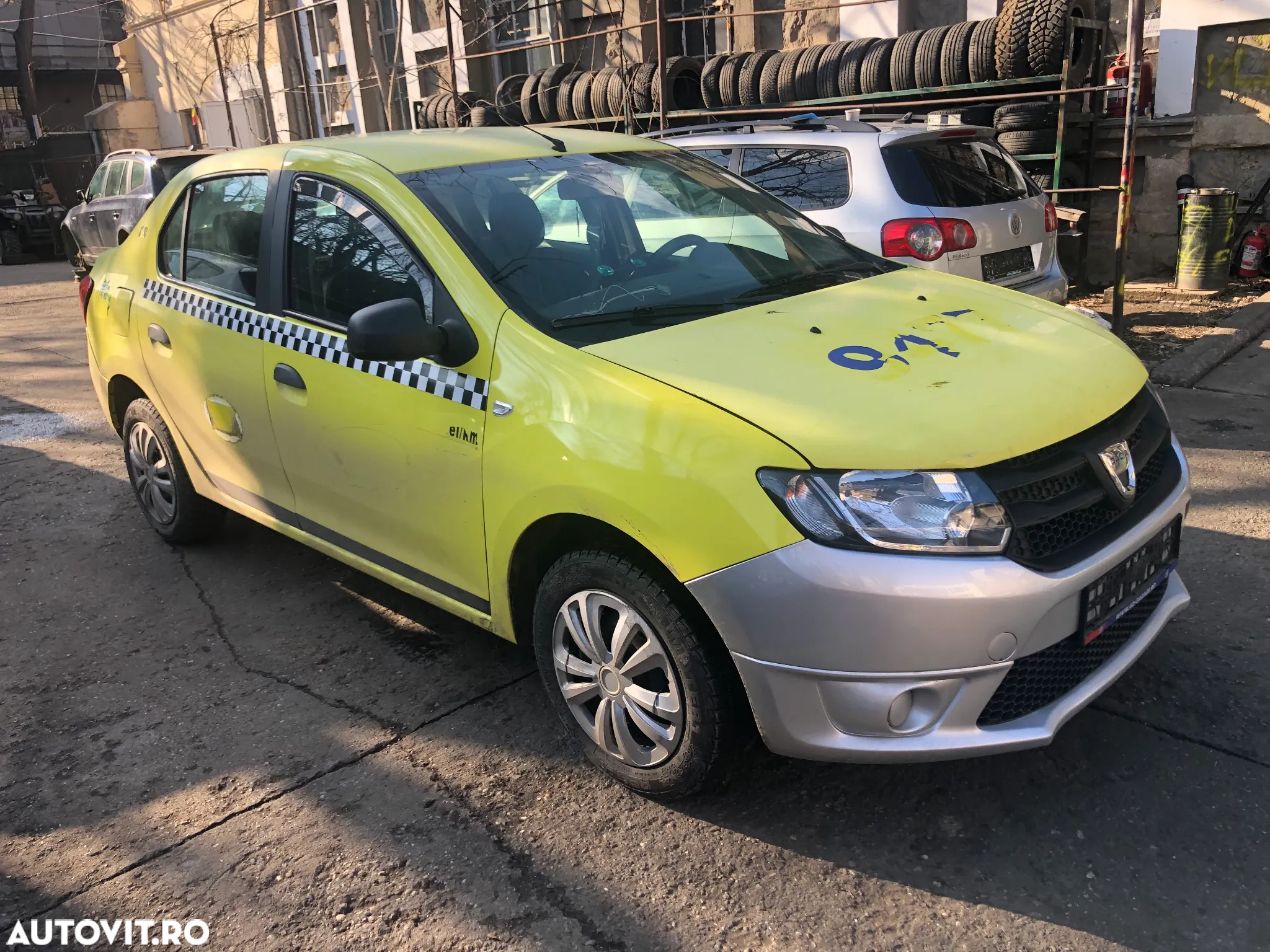 Dezmembrez Dacia Logan II 2014 1.2 benzina galben alb - 6
