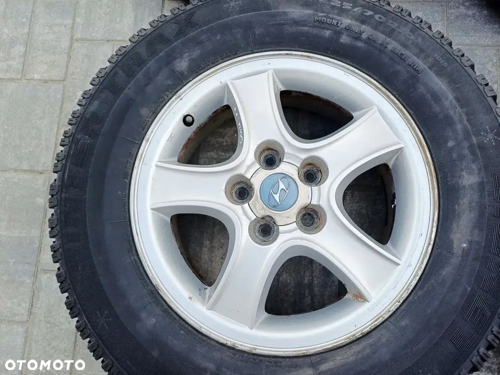 FELGI Z OPONAMI ALUMINIOWE HYUNDAI SANTEA FE I R16 5X114,3 ET46 67.1MM OPONY TERENOWE 225/70 ZIMA NR1 - 3