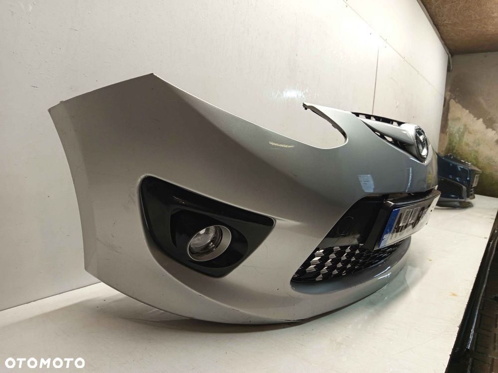 + ZDERZAK PRZÓD PRZEDNI DO MAZDA 2 II DE SPORT 22V SREBRNY HALOGENY - 2
