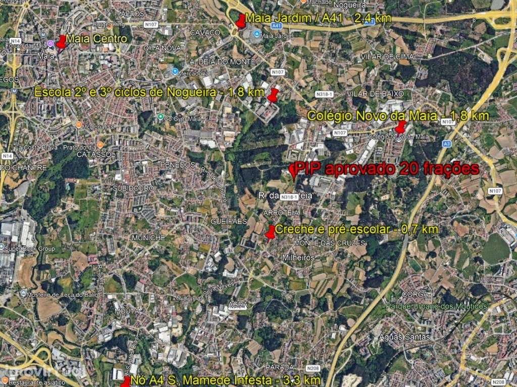 Terreno urbano com PIP aprovado - Milheirós - Grande imagem: 4/4