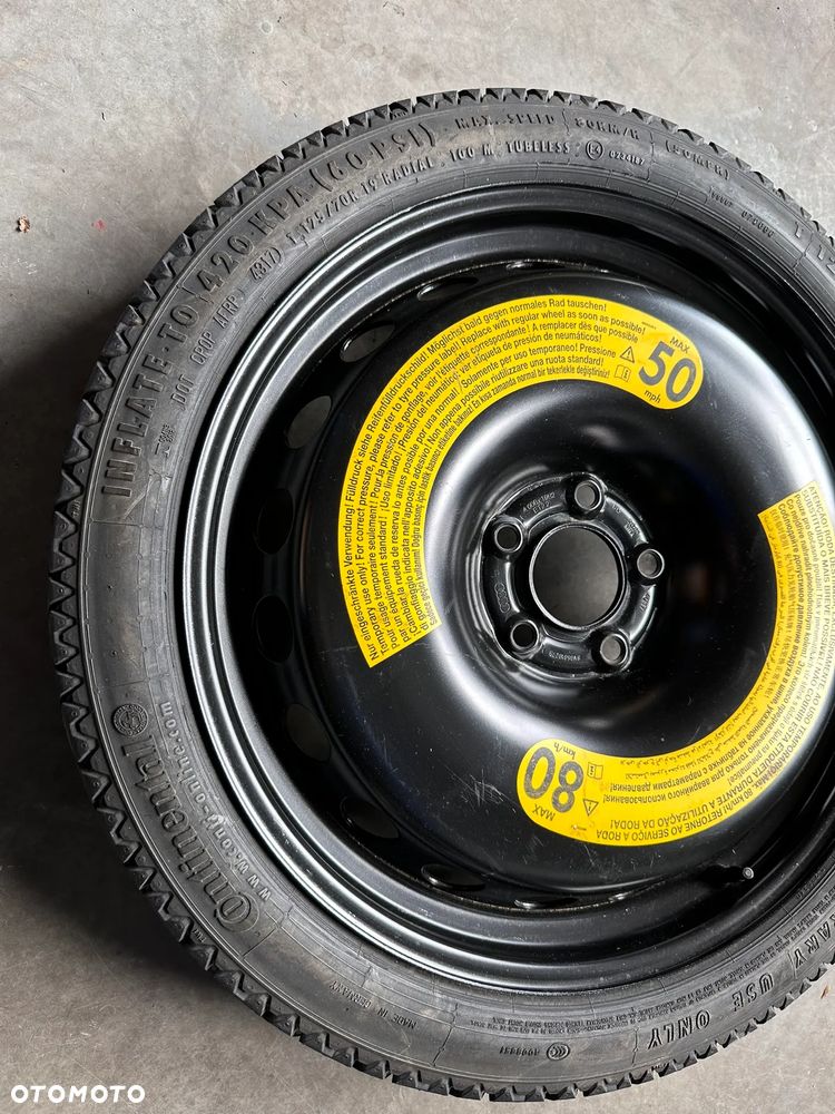 Koło dojazdowe Audi A4 B9 8W 8W0601027B 8W0601027 125/70 R19 - 2