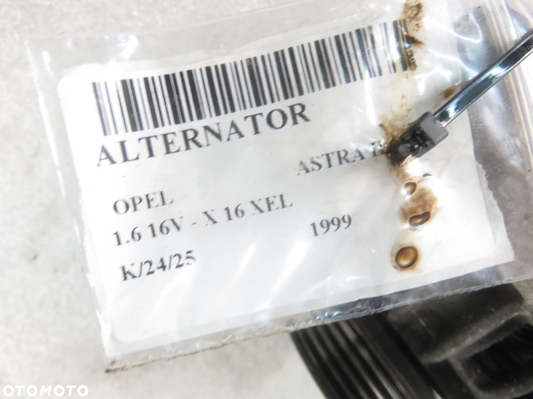 ALTERNATOR OPEL ASTRA II G 1.6 16V - X 16 XEL 0124225024 - 9