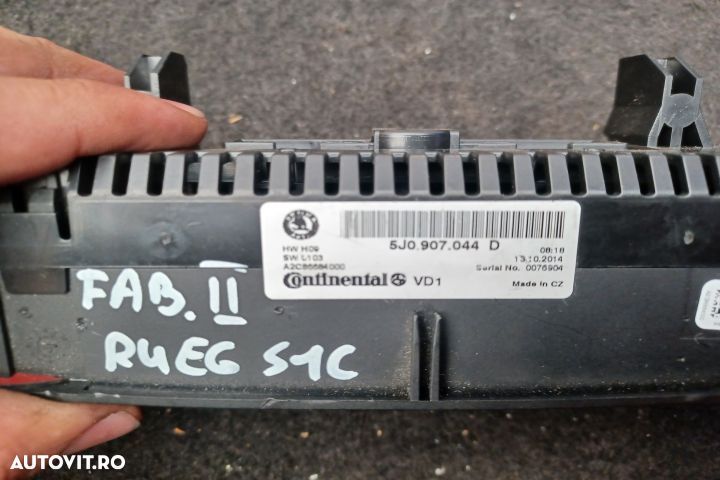 Comanda clima 5J0907044D 5J0907044D Skoda Fabia 5J [facelift] [2010 - - 5