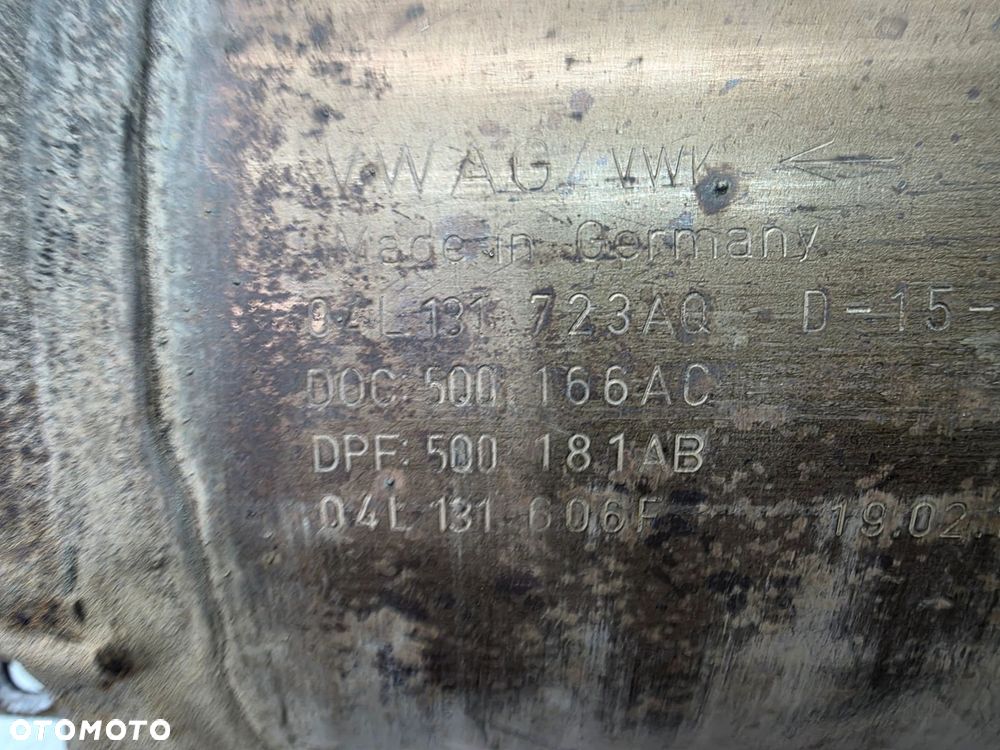 FILTR CZĄSTEK KATALIZATOR DPF AUDI VOLKSWAGEN SEAT SKODA 2.0TDI 04L131723AQ - 9