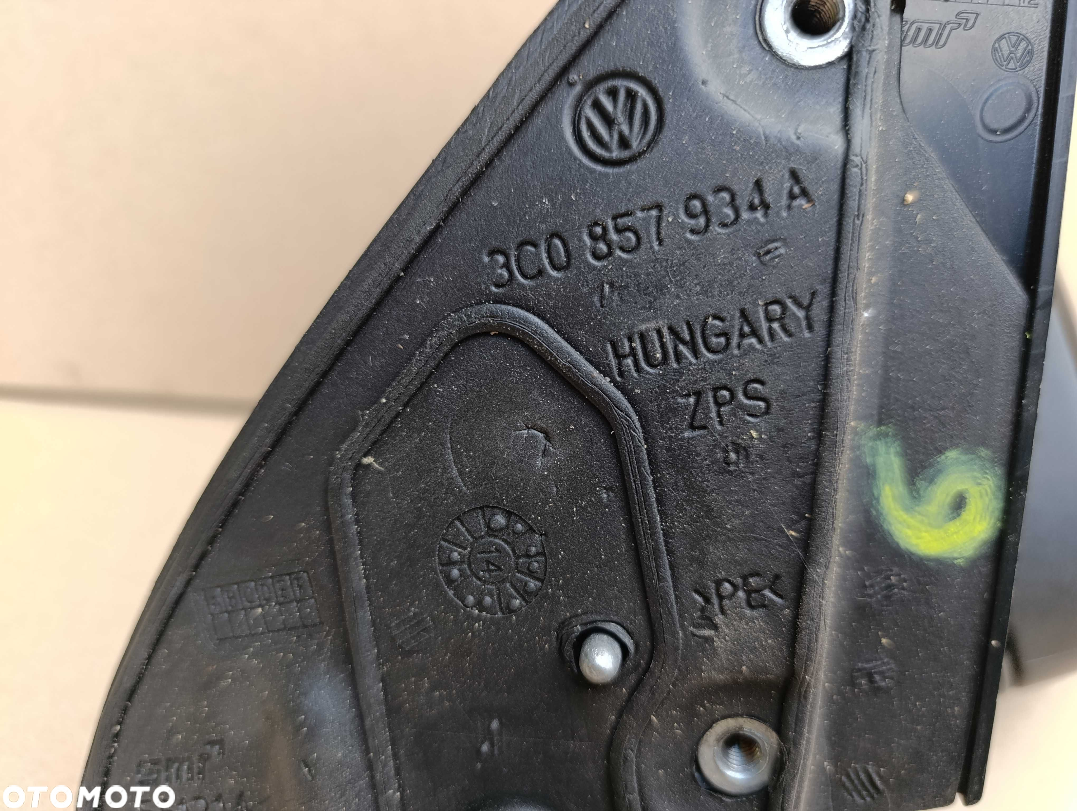 VW Passat CC lusterko zewnętrzne prawy przód 6 PIN 3C8.857.934A - 6