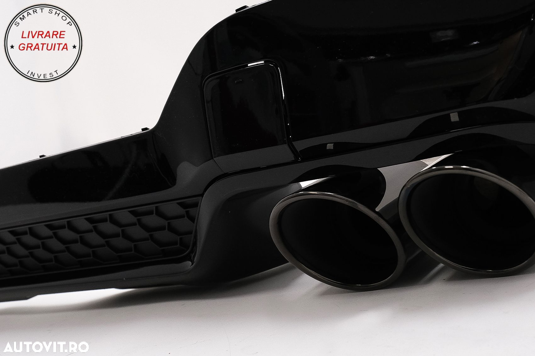 Difuzor Bara Spate Evacuare Dubla cu Ornamente evacuare BMW X3 G01 LCI M-Sport (20- livrare gratuita - 5