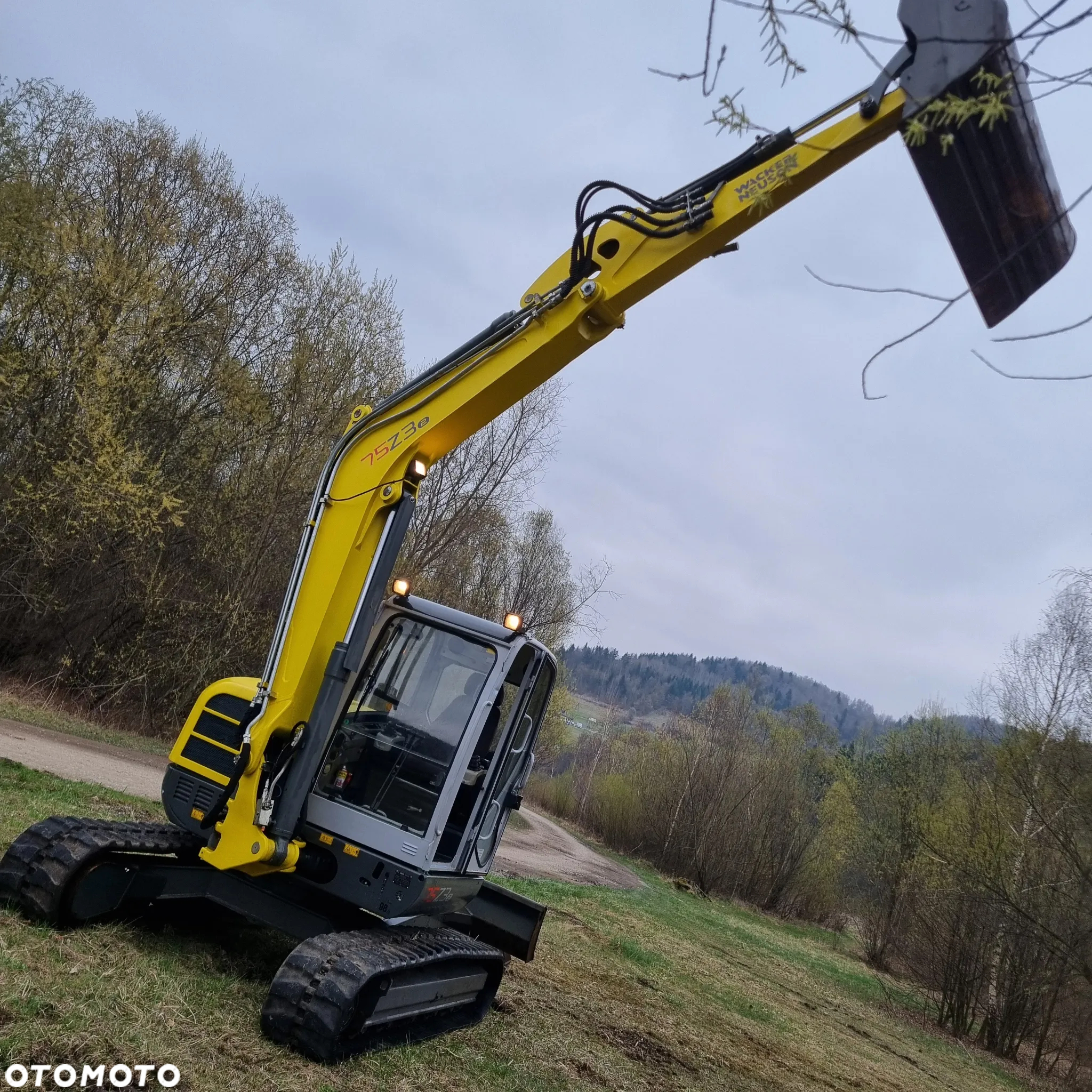 Wacker Neuson 8 ton Koparka Gąsienicowa 75Z3- komplet łyżek!- 2015r IMPORT NORWEGIA Klima jak Nowa - 3