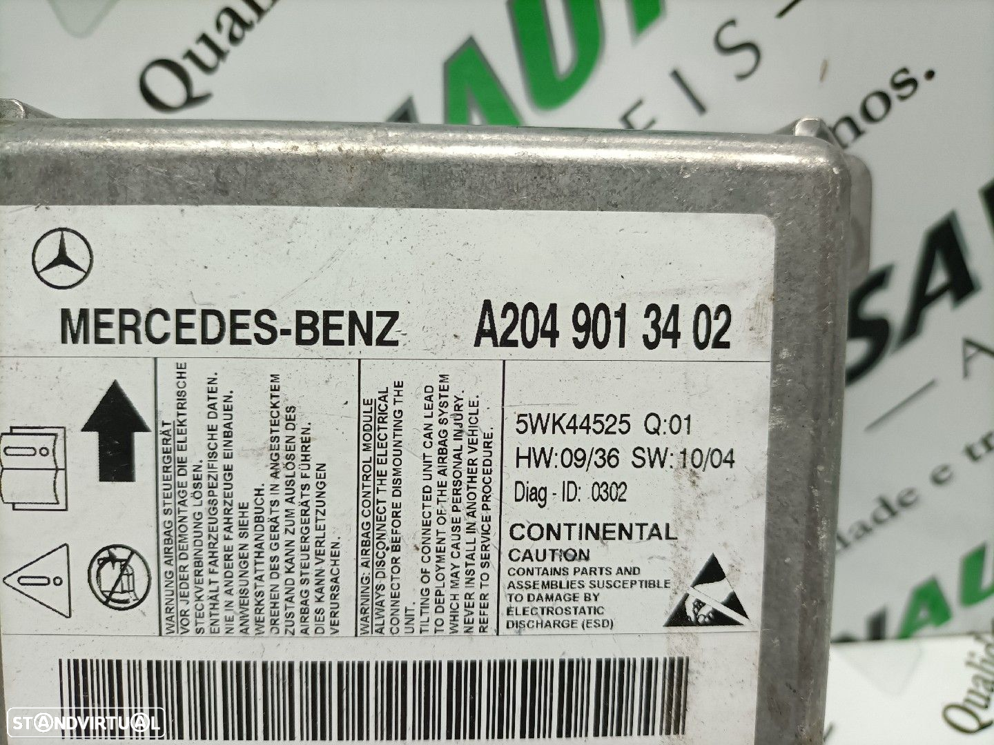 Centralina Airbags Mercedes-Benz C-Class (W204) - 2