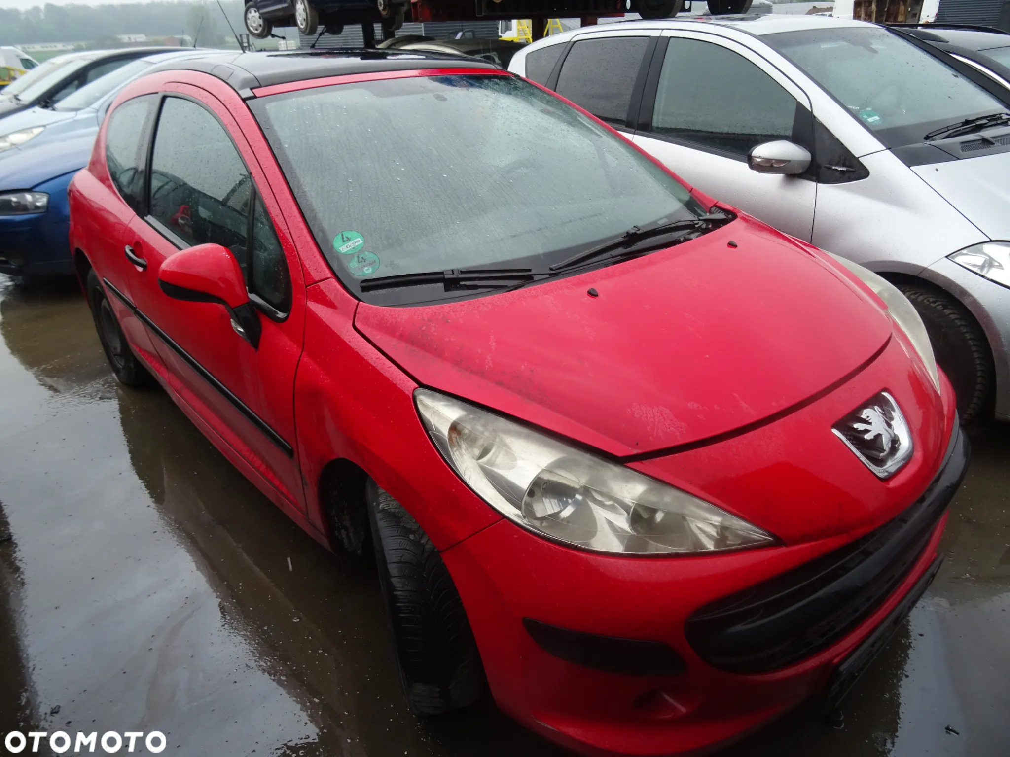 Peugeot 207 1.4 8v benzyna 2007 lakier(KKNB) na części drzwi klapa maska zderzak - 2