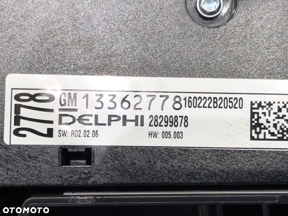 PANEL STEROWANIA RADIA - 112.00 PLN - OPEL MERIVA B nadwozie wielkoprzestrzenne (MPV) (S10) 2010 - - 5