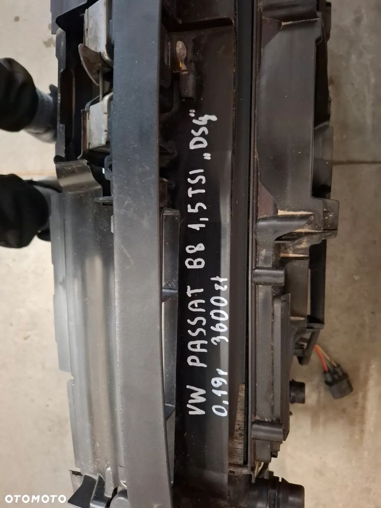 Pas przedni kompletny chłodnice belka wentylator absorber Volkswagen Passat B8 2019 rok 1,5TSI DSG - 3
