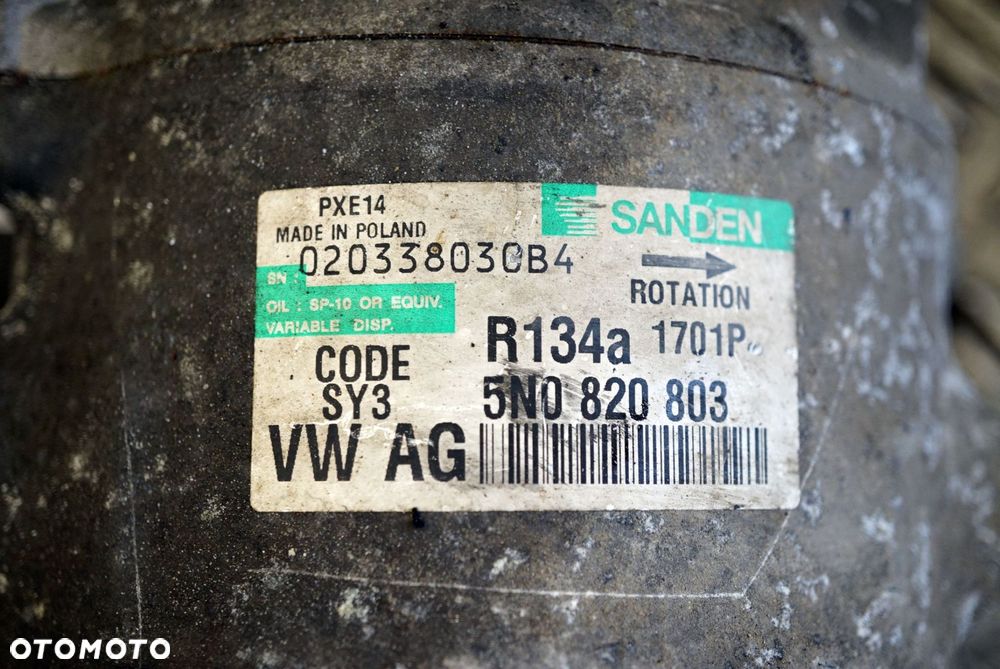 KOMPRESOR KLIMATYZACJI SPRĘŻARKA A3 8P 5N0820803 AUDI 2003-2008 - 7