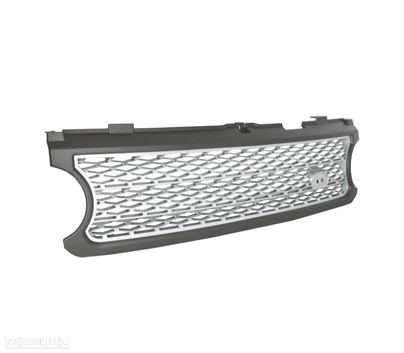 GRELHA FRONTAL RANGE ROVER VOGUE 06-09 LOOK SVA AUTOBIOGRAPHY CROMADA CINZA - 3