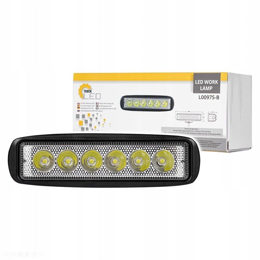lampa robocza led spot 6 led - 6